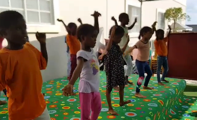 Sights and sounds of grateful kids